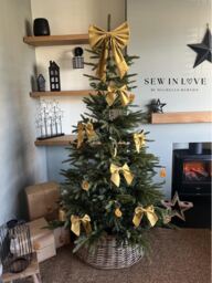 Luxury Handmade Gold Velvet Christmas Tree Bow Collection