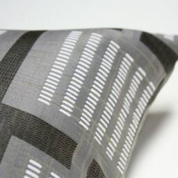Designtex Urban Grid Pillow Cover Modern Gray Decor - thumbnail 4