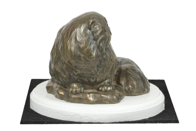 Persian Cat On White Wooden Base Statue, Limited Edition, Artdog - image 1