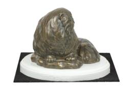 Persian Cat On White Wooden Base Statue, Limited Edition, Artdog