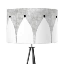 Bollington White Nancy Velvet Lampshade - Drum Lamp Shade 25cm 30cm 35cm 40cm 45cm Table Lamp Shade, Ceiling Shade, Pendant Cheshire - thumbnail 3