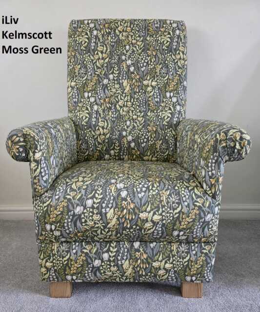 Adult Armchairs Iliv Fabrics Kelmscott Toile Finch Floral William Morris Chairs Accent Statement Small Bedroom Nursery Decor - image 1