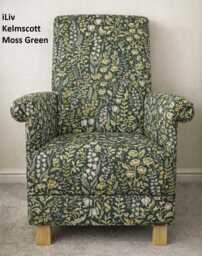 Adult Armchairs Iliv Fabrics Kelmscott Toile Finch Floral William Morris Chairs Accent Statement Small Bedroom Nursery Decor