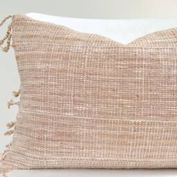 Brown Tribal Hemp Hand Woven Natural Dye Color Pillow Cover - thumbnail 2