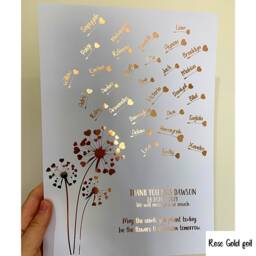Teacher Gift - Foiled Print Dandelion Class Leaving Of 2021 Teacher Thank You Rainbow Personalised - thumbnail 3