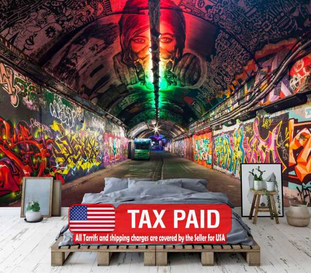Graffiti Street Art Wall Mural, Peel & Stick Photomural - image 1