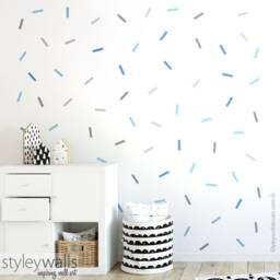 Sprinkles Wall Decal, Confetti Colorful Pattern Decor, Modern Nursery Kids Room Decals - thumbnail 3