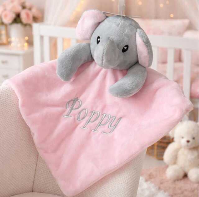 Custom Personalised Baby Comforter, Embroidered Shower Gift - image 1