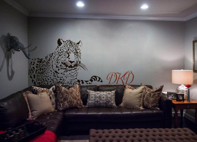 Cheetah Wall Decal, Safari Jungle Animals, Vinyl Sticker - image 1
