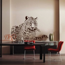 Cheetah Wall Decal, Safari Jungle Animals, Vinyl Sticker - thumbnail 2