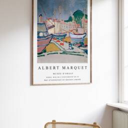 Albert Marquet Exhibition Poster, Port, French Expressionist Print, Sailing Fauvist Wall Art, Scenery & Nature A1/A2/A2/A3 - thumbnail 2