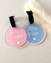 Personalised Pram/Buggy Sign Tag - thumbnail 1