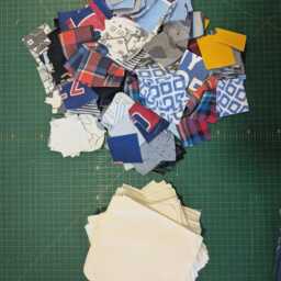 Tiny Tile Quilt Blanket Made From A Loved One's Clothing - thumbnail 4