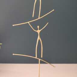 "Handmade Bronze Balancing Act Sculpture ""The View Is Fantastic" - thumbnail 3
