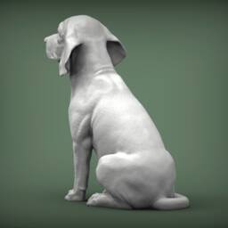 3D Printed Beagle Figurine Dog Lover Gift, Home Decor - thumbnail 3