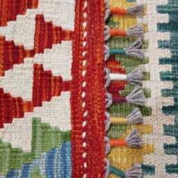 Classic Runner Rug, Handmade Artisan Afghan Turkish Scandinavian Navajo Bohemian Wool Flatweave Multicolour Kilim Rug 183x61 cm - thumbnail 3