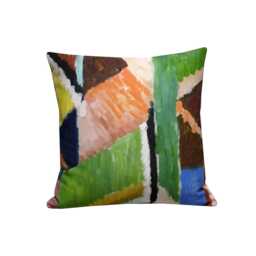 Designers Guild Grafton Abstract Multicoloured Cushion Cover 18x18 - thumbnail 1