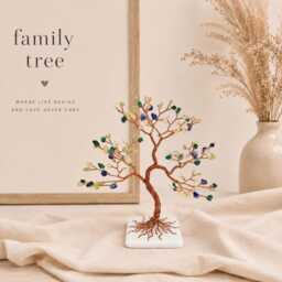 Custom Family Birthstone Tree, Personalized Tree Of Life - thumbnail 2