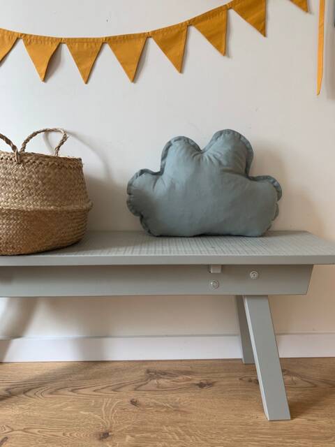 Dusty Mint Cloud Pillow Cotton Kids Room Decor - image 1