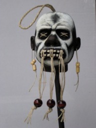 Shrunken Head Voodoo Witch Doctor Replica - thumbnail 1
