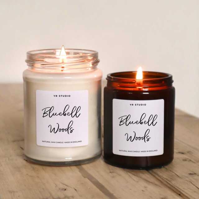 Bluebell Woods Candle, Cosy Cottage Home Decor English Countryside, Seasonal Living, Bookish, Woodland Walk, Spring Candle Gift - image 1