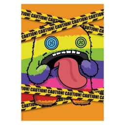 Fuggler Wall Art Print - Oogah Boogah Rainbow Caution Poster - thumbnail 3
