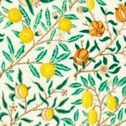 William Morris, Fruit, Sap Green/Tangerine, Cotton & Linen Blend Cushion Cover, Throw Pillow Home Decor, 16 X Inches - thumbnail 3