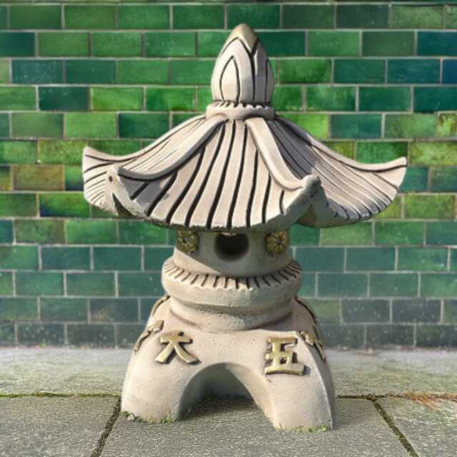 Large Japanese Pagoda Figurine Concrete Zen Lantern Sculpture Garden Statue Stone Outdoor Decor Peaceful Yard Ornament Holiday Gift For Home - image 1
