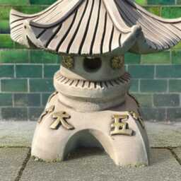 Large Japanese Pagoda Figurine Concrete Zen Lantern Sculpture Garden Statue Stone Outdoor Decor Peaceful Yard Ornament Holiday Gift For Home - thumbnail 3
