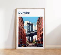 Dumbo Travel Poster - New York Print Brooklyn Ny - thumbnail 1