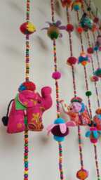 Elephant Set B 100% Handmade Cute Doll Beads Curtain For Home Decoration - For Window - thumbnail 1