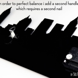 Madrid Skyline - Silhouette Wall Clock - thumbnail 2