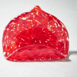 Blown Glass Business Card Or Phone Holder Red - thumbnail 2