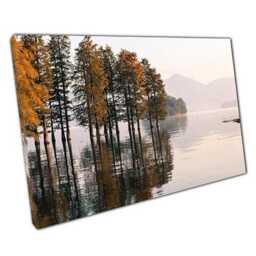 Autumn Marsh Woodland Canvas Print Ready To Hang Wall Art For Home Office D??cor - thumbnail 1