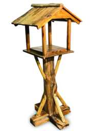 Teak Root Forest Bird Table On Stand 145155cm - thumbnail 1