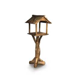 Teak Root Forest Bird Table On Stand 145155cm - thumbnail 4