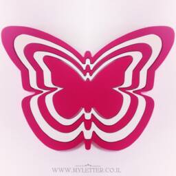 Set Of 5 Butterfly Wall Art - Butterflies Nursery Decor Girls Room 3D Butterfly Baby - thumbnail 3