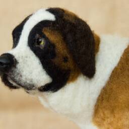 Made To Order Needle Felted Dog Custom Needle Felted Animal Sculpture - thumbnail 3