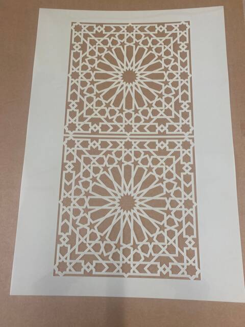 Mylar Stencil, Islamic Pattern, Islam, Muslim, Airbrushing, Wall Art, Painting, Craft - image 1