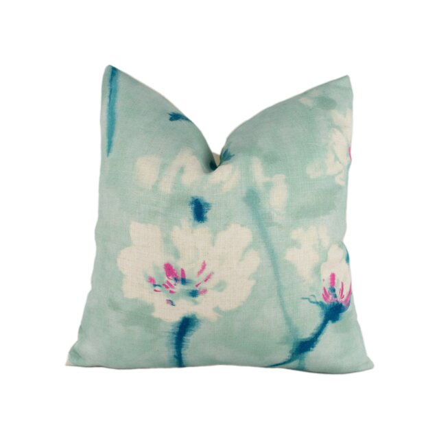 Sanderson - Eleni Aegean Blue Cushion Cover Throw Pillow Designer Home Decor - image 1