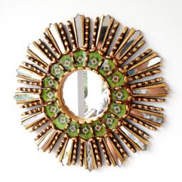 "Peruvian Mirrors ""Lima Verde 35cm" - thumbnail 1