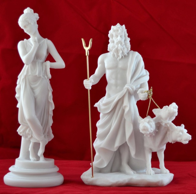Persephone Goddess Queen Of The Underworld & Hades Greek Mythology Statue 10 Inches - image 1