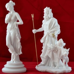Persephone Goddess Queen Of The Underworld & Hades Greek Mythology Statue 10 Inches - thumbnail 3