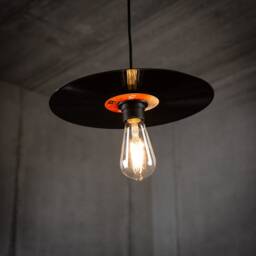 "Retro Vinyl Record Lamp Pendant - Black - 7"", 10"", 12" - thumbnail 3