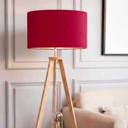 New High Quality Upholstery Hot Pink Velvet Drum Shape Lamp Shade Pendant Light All Shapes Sizes Available - thumbnail 2