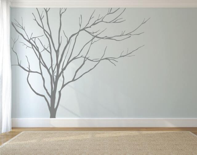 Realistic Winter Tree Wall Decal Headboard Home Decor Stick On Art By Decalisland - Decals For Walls Sd 051 - image 1