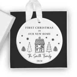 Personalised 2026 First Christmas in New Home Bauble, 1st Xmas in Our Ornament, Custom Housewarming Gift, Gift - thumbnail 3