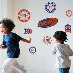 Nerf Targets Wall Sticker Pack, Decals, Stickers, Decor, Themed Bedroom - thumbnail 2