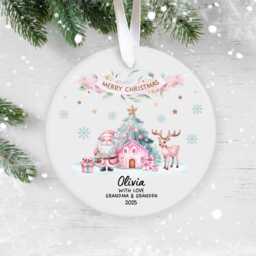 Personalised Christmas Bauble For Daughter, Granddaughter, Niece, Goddaughter Present, Family Gift Keepsake, Special Grandchild - thumbnail 1