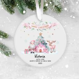 Personalised Christmas Bauble For Daughter, Granddaughter, Niece, Goddaughter Present, Family Gift Keepsake, Special Grandchild - thumbnail 3
